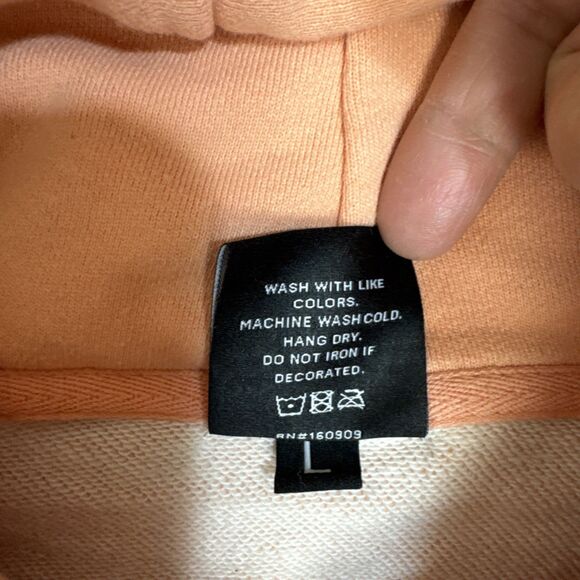 Overtime Men’s Classic Hoodie Orange Large - Picture 4 of 8